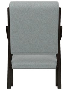 Мягкое кресло Вега 10 ткань серый, каркас венге в Перми - предосмотр 5