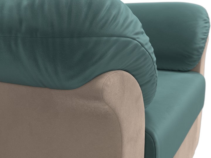 Кресло в гостиную Карнелла, Бирюзовый/Бежевый (велюр) в Перми - изображение 4