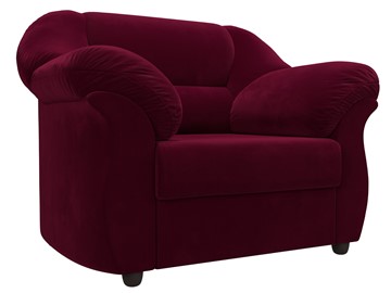 Мягкое кресло Карнелла, Бордовый (микровельвет) в Перми - предосмотр