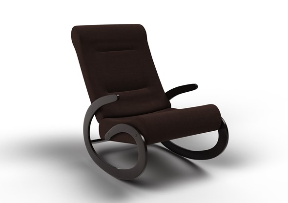 Кресло-качалка Мальта, ткань AMIGo шоколад 10-Т-Ш в Перми - изображение