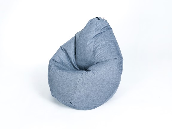 Кресло-мешок Хоум среднее, серая в Перми - изображение
