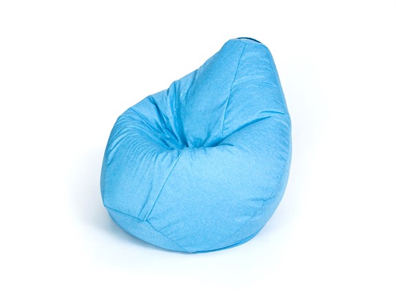 Кресло-мешок Хоум малое, голубое в Березниках - изображение