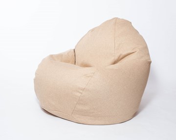 Кресло-мешок Макси, рогожка, 150х100, песочное в Березниках