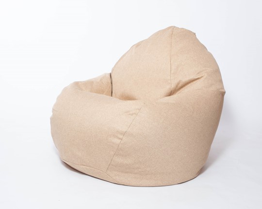 Кресло-мешок Макси, рогожка, 150х100, песочное в Перми - изображение