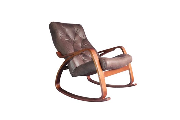 Кресло-качалка Гранд, замша шоколад в Перми - изображение