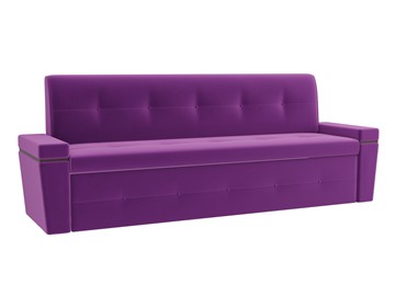 Прямой кухонный диван Деметра, Фиолетовый (микровельвет) в Перми