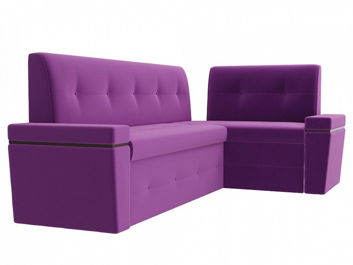 Кухонный диван Деметра угловой, Фиолетовый (микровельвет) в Перми - изображение 4