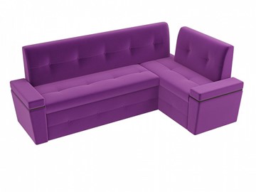 Кухонный диван Деметра угловой, Фиолетовый (микровельвет) в Перми - предосмотр 5