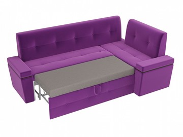 Кухонный диван Деметра угловой, Фиолетовый (микровельвет) в Перми - предосмотр 6