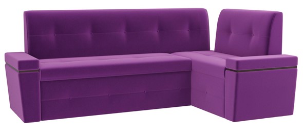 Кухонный диван Деметра угловой, Фиолетовый (микровельвет) в Перми - изображение
