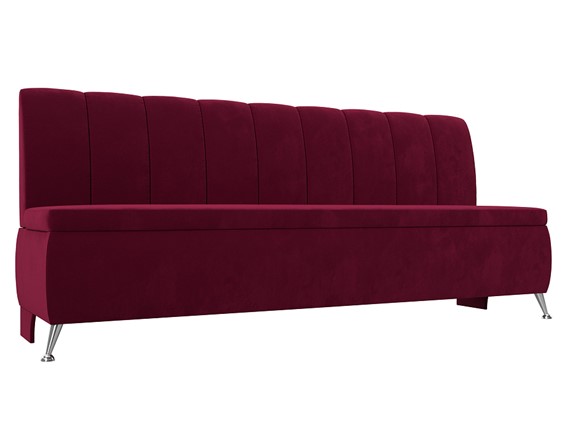 Кухонный диван Кантри, Бордовый (микровельвет) в Перми - изображение