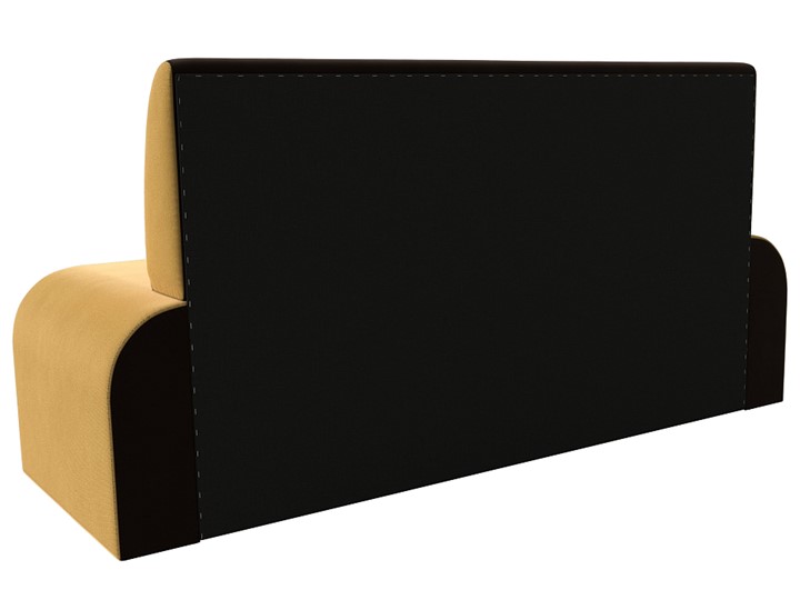 Кухонный прямой диван Кармен, Желтый\коричневый (Микровельвет) в Перми - изображение 4
