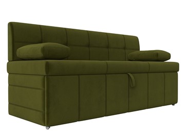 Раскладной кухонный диван Лео, Зеленый (микровельвет) в Перми - предосмотр