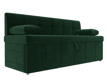 Раскладной кухонный диван Лео, Зеленый (Велюр) в Перми - предосмотр