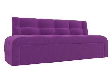 Кухонный прямой диван Люксор, Фиолетовый (микровельвет) в Перми