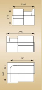 Кухонный диван КУ-21 со спальным местом в Перми - предосмотр 3
