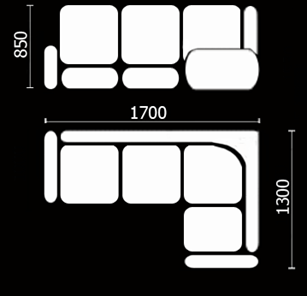 Кухонный угловой диван Нео КМ-01 (168х128 см.) в Березниках - предосмотр 3