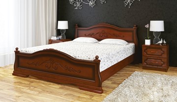 Кровать 1-спальная Карина-1 (Орех) 90х200 в Чайковском