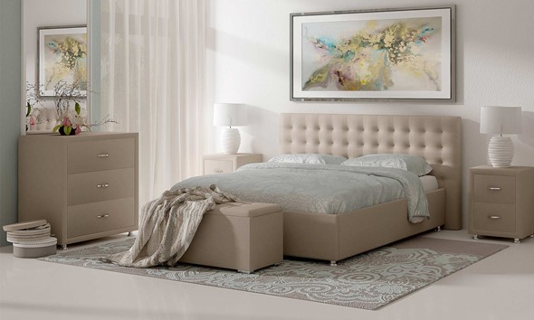 Односпальная кровать Siena 90х200 с основанием в Перми - изображение