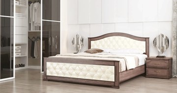 Кровать в спальню СВ-Стиль Стиль 3, 160х200, кожзам, с основанием в Чайковском
