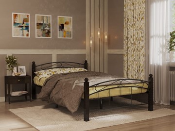 Двуспальная кровать Гарда 15, 160х200, черная в Березниках