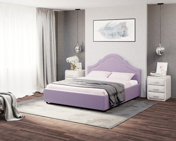 Кровать Vintage 160х200, Велюр (Forest 741 Светло-фиолетовый) в Перми