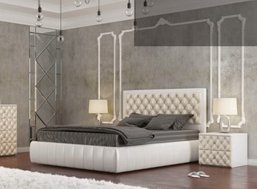 Спальная кровать СВ-Стиль Вита 140*195 с основанием в Перми