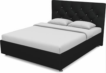 Кровать Моника 1400 с основанием (Nitro Black) в Перми