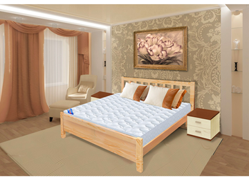 Спальная кровать Прага 160х190 с оcнованием в Перми