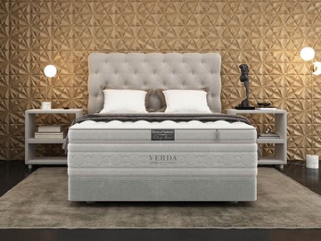 Кровать в спальню Cloud Compact/Podium M 180х200, Флок (Велсофт Серый) в Перми