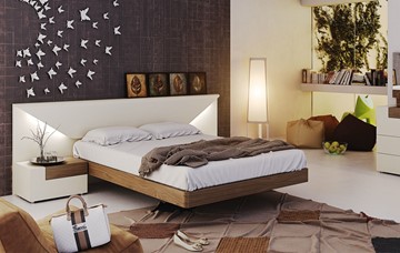 Кровать в спальню Elena с подсветкой (180x200) в Кунгуре - предосмотр 1