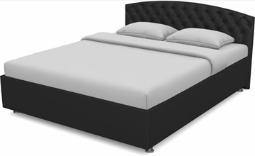 Кровать 1.5-спальная Пальмира 1400 с основанием (Nitro Black) в Кунгуре