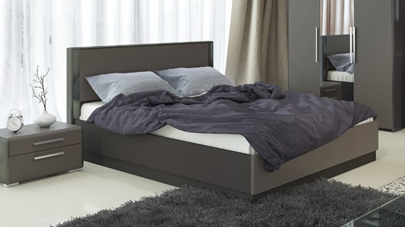 Кровать с механизмом Наоми 1600, цвет Фон серый, Джут СМ-208.01.02 в Перми - изображение