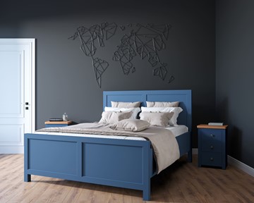 Кровать 2-спальная Jules Verne, (JV16ETGB), синий в Перми - предосмотр