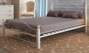Полутороспальная кровать Фортуна 1, 1200, белый/белый в Перми