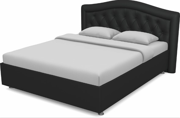 Кровать Луиза 1400 с основанием (Nitro Black) в Перми - изображение
