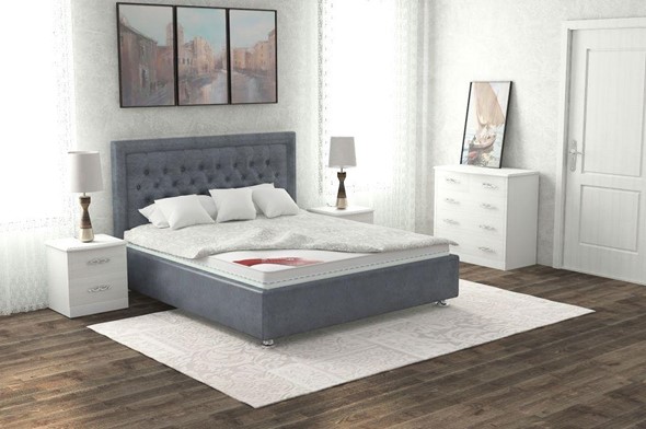 Спальная кровать Валенсия 160х200 (с основанием) в Перми - изображение