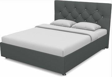 Спальная кровать Моника 1400 с основанием (Nitro Grey) в Кунгуре