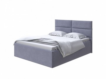 Кровать двуспальная Clever 160х200 без кроватного основания (Велюр Casa Благородный серый) в Перми