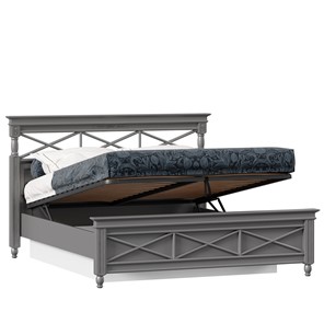 Двуспальная кровать 1600 с подъемным механизмом Амели (Оникс Серый) ЛД 642.790 в Перми - предосмотр 1