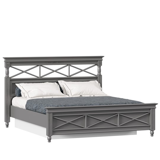 Двуспальная кровать 1600 с подъемным механизмом Амели (Оникс Серый) ЛД 642.790 в Перми - изображение 2