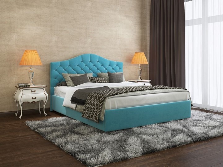 Кровать спальная Алина 160х200 мягкая, с основанием в Перми - изображение 2