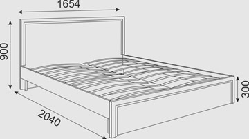 Кровать в спальню Беатрис М07 (Орех Гепланкт) в Перми - предосмотр 1