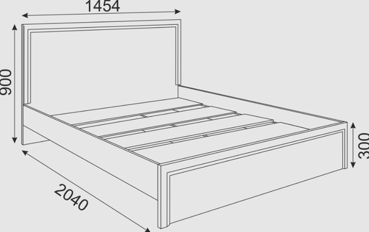 Кровать 2-спальная Беатрис М16 (Орех Гепланкт) в Перми - изображение 1
