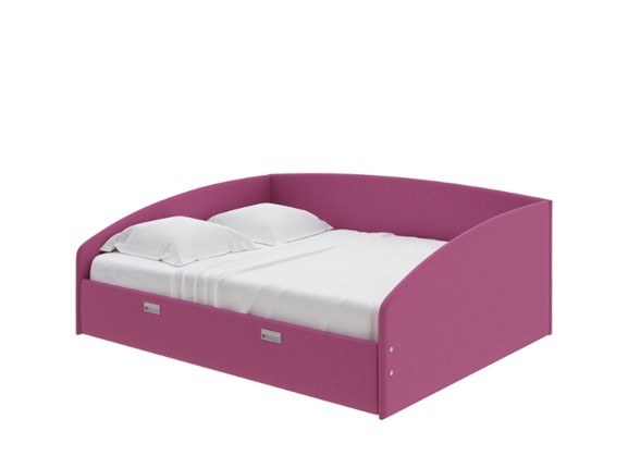 Кровать двуспальная Bono 160х200, Рогожка (Savana Berry) в Перми - изображение
