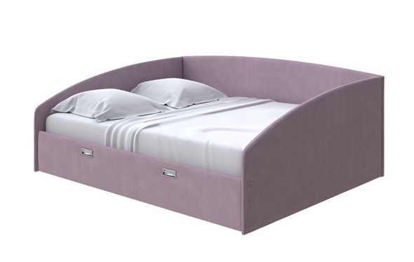 Кровать спальная Bono 160х200, Рогожка (Тетра Слива) в Перми - изображение