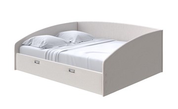 Кровать спальная Bono 160х200, Велюр (Scandi Cotton 3 Лён) в Перми