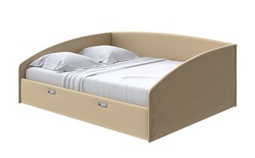 Кровать двуспальная Bono 180х200, Экокожа (Золотой перламутр) в Перми