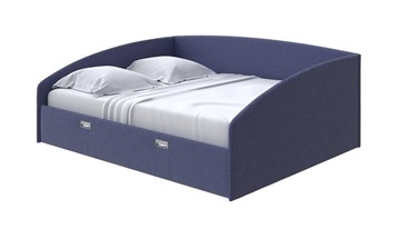 Кровать Bono 180х200, Рогожка (Firmino Полуночный синий) в Перми