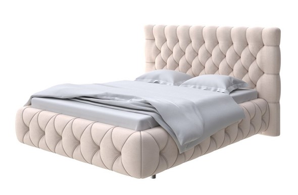 Кровать спальная Castello 160х200, Велюр (Ultra Суфле) в Перми - изображение